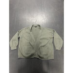 Quince Sage Green Ribbed Cardigan